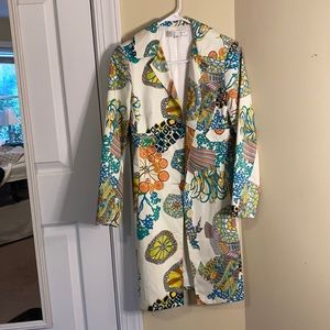 Trina Turk patterned trench coat